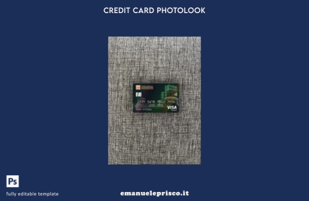 stile verificato Modello frontale photolook con carta classica per visto banca 4